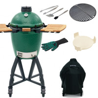 Комплект керамический гриль Big Green Egg Medium в гнезде