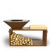 Дровяной гриль-мангал AHOS PRO, ржавый