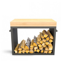 Дровниця AHOS WOOD, чорна