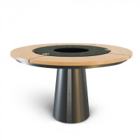 Дровяной гриль-мангал со столом AHOS HIGH SPHERE BLACK