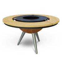 Гриль мангал Ahos Inspiration High + Desk, коричневый