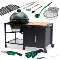 Комплект керамический гриль Big Green Egg XLARGE в модульном столе