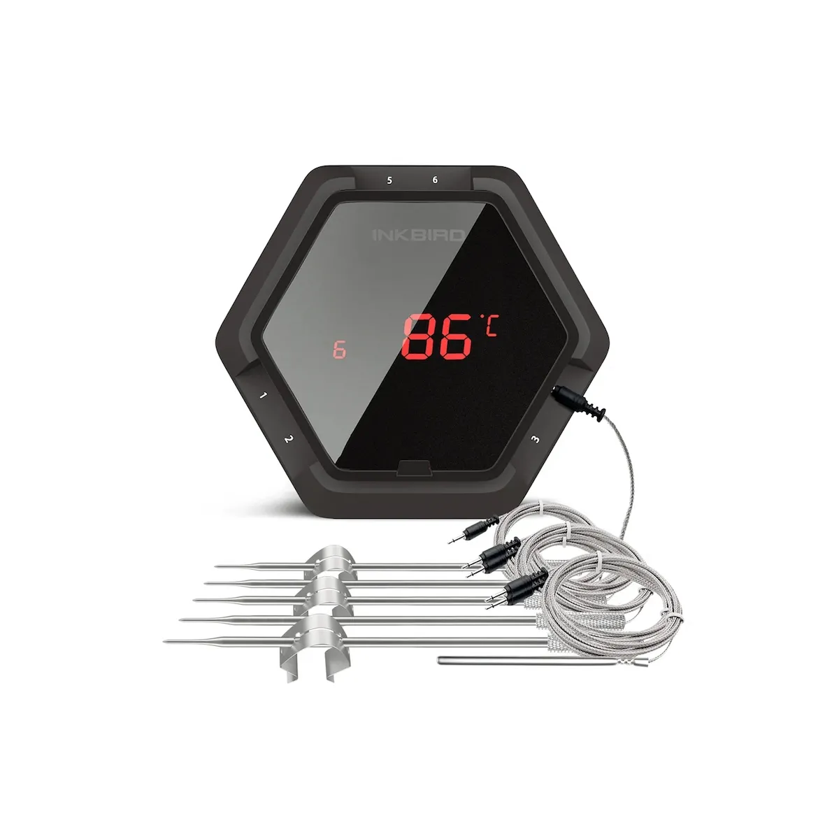 Термометр Inkbird IBT-6XS цифровий із Bluetooth на 6 щупів