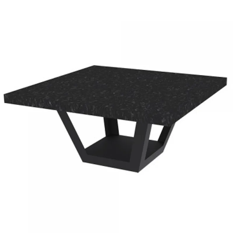 Стол со столешницей из гранита низкий Quan Carbon