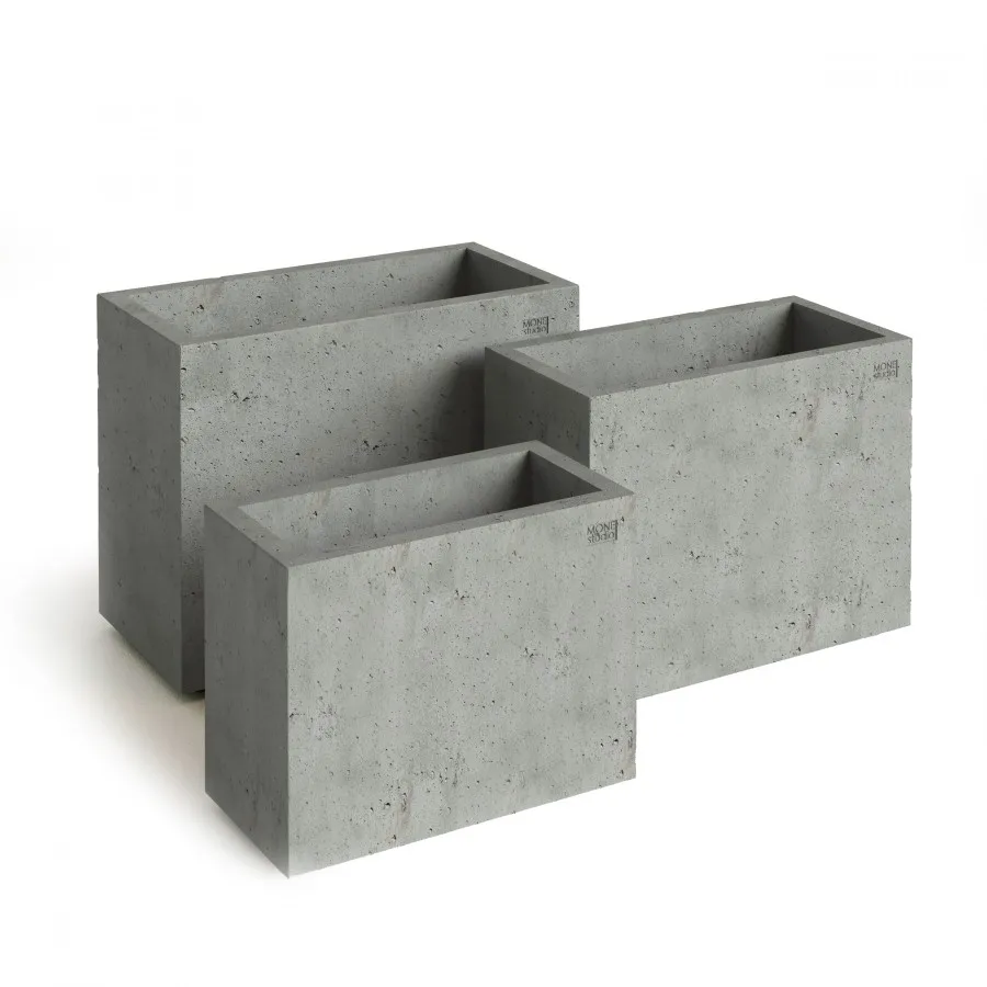 Уличный бетонный вазон Mone Olka, средний