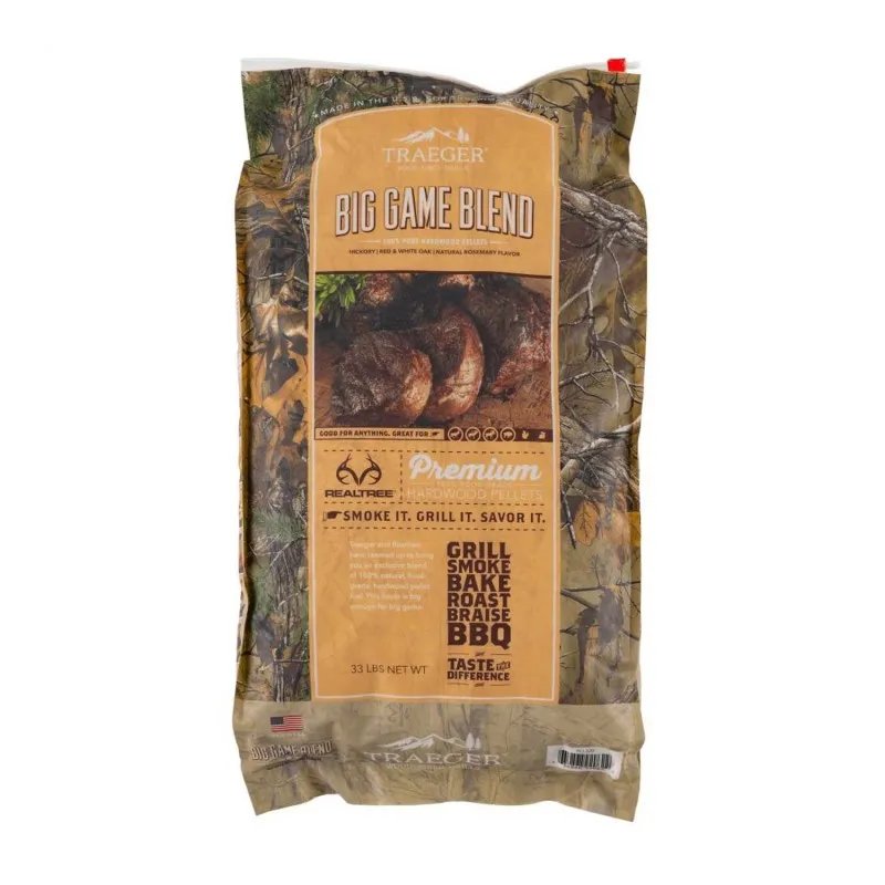 Пеллеты для гриля Traeger Realtree Big Game Blend Wood Pellets
