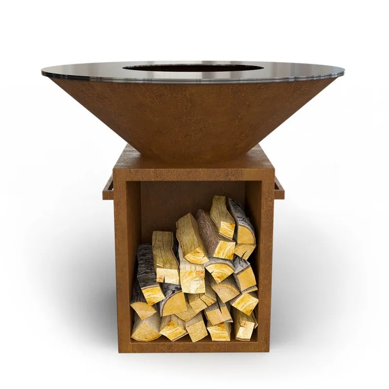 Дровяной гриль-мангал AHOS BOX, ржавый