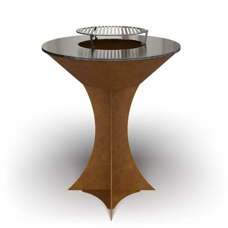 Дров'яний гриль-мангал AHOS OLYMPIC 750, іржавий