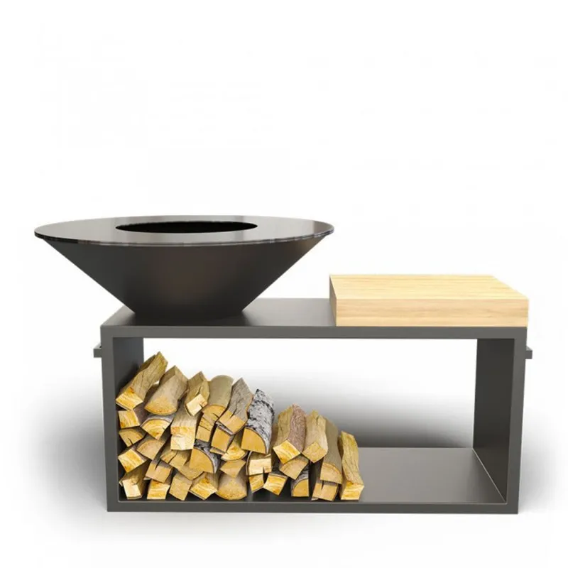 Дровяной гриль-мангал AHOS PRO, черный