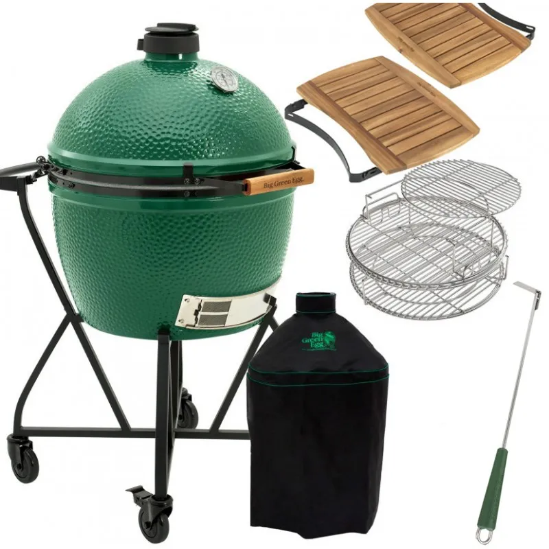 Комплект керамический гриль Big Green Egg XLARGE с чехлом и решеткой