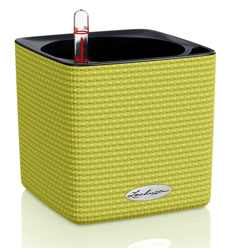 Вазон Lechuza 13385 CUBE Color 14 Зеленый