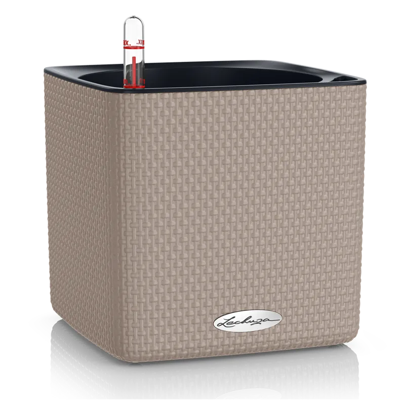 Вазон Lechuza 13488 CUBE Color 16 Песочно-коричневый