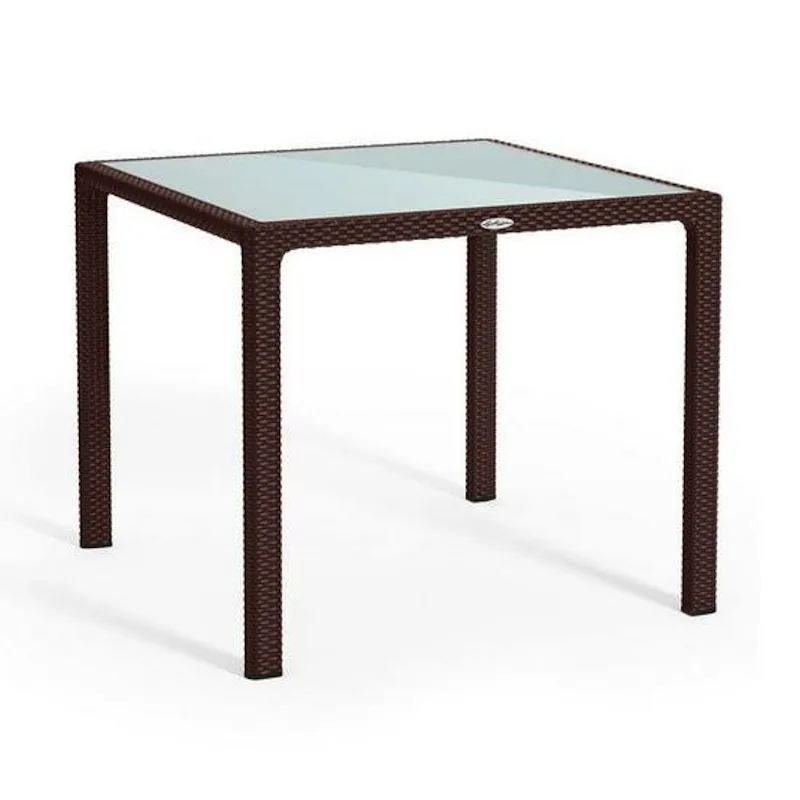 Обеденный стол для сада Lechuza 90 х 90 см, коричневый