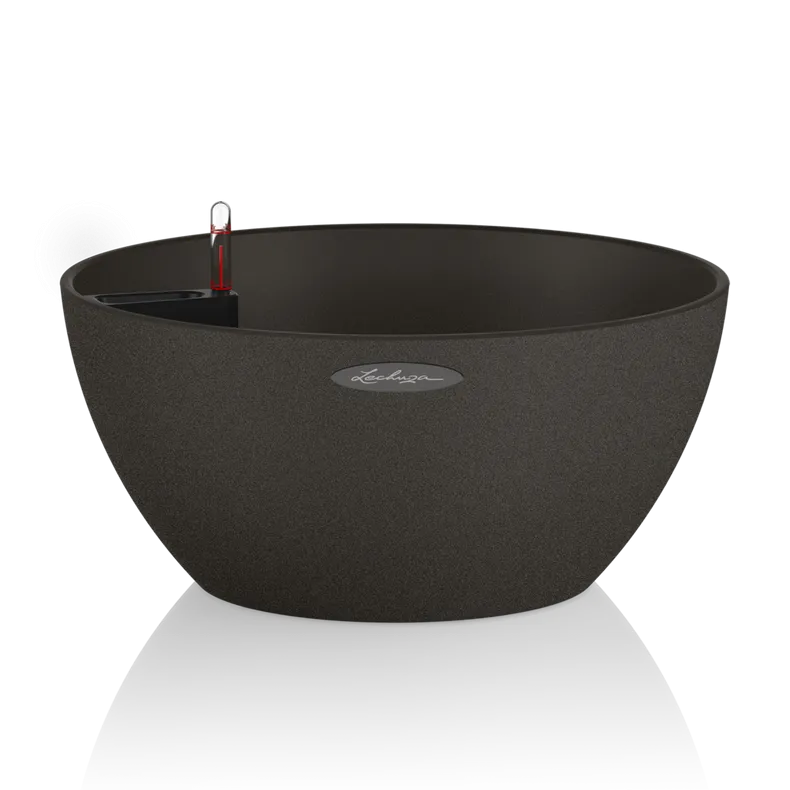 Вазон Lechuza 13832 Cubeto Stone 30 графитово-черный