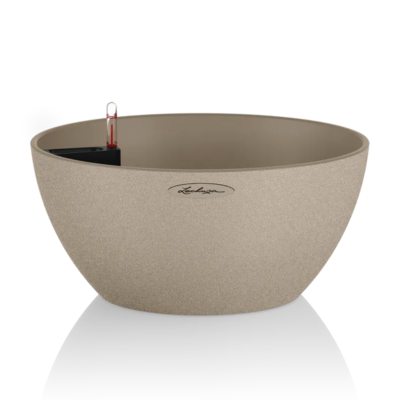 Вазон Lechuza 13831 Cubeto Stone 30 светло-бежевый