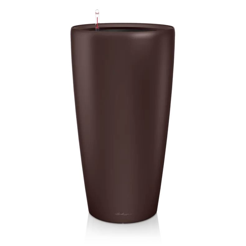 Вазон Lechuza 15797 RONDO Премиум 32 Кофе-металлик