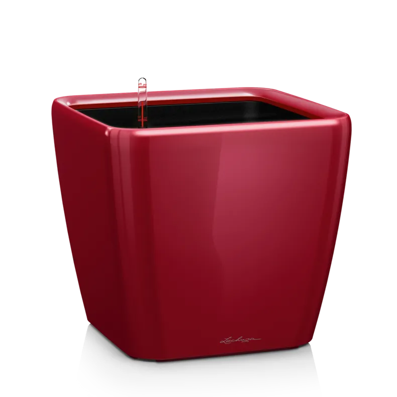Вазон Lechuza 16167 Quadro Premium LS 35 Красный