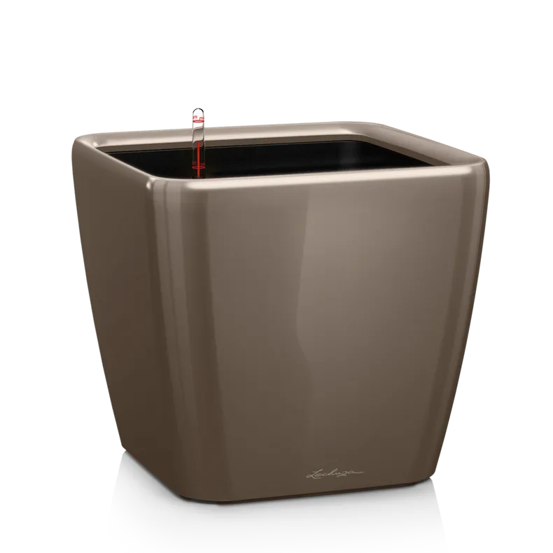 Вазон Lechuza 16165 Quadro Premium LS 35 Серо-коричневый