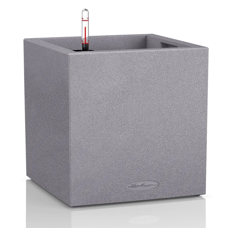 Вазон Lechuza 13720 Canto Stone Low 40 Серый камень