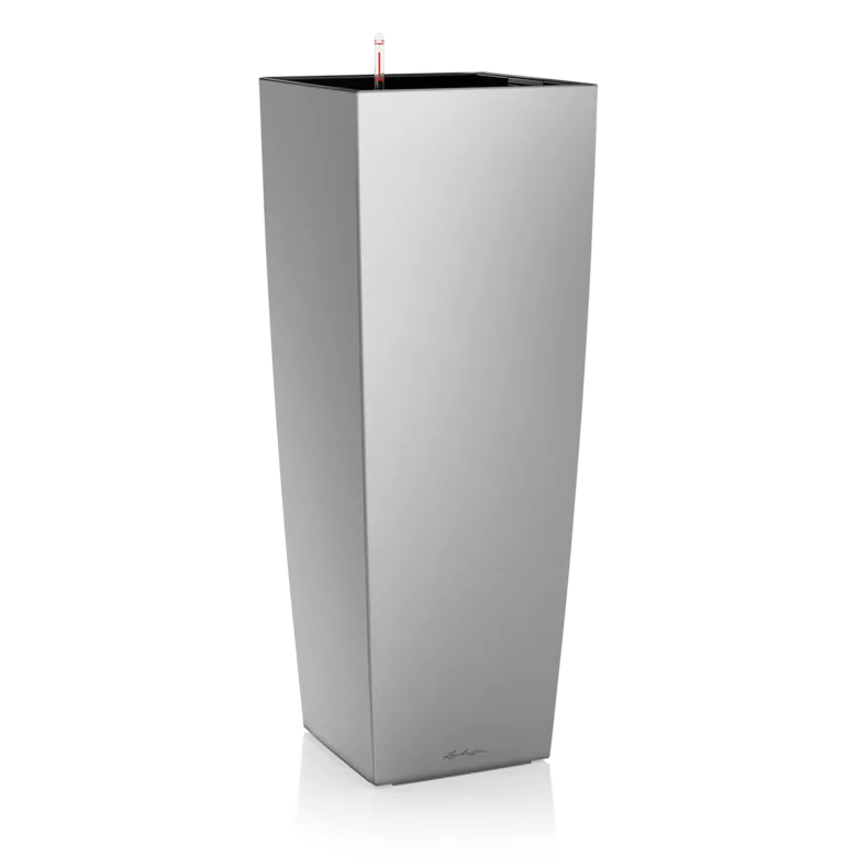 Вазон Lechuza 18238 Cubico Alto Premium 40 Серебристый