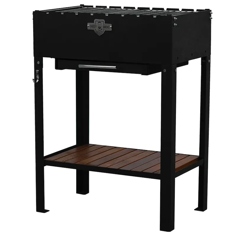 Мангал стационарный на 8 шампуров Daddy Smoke