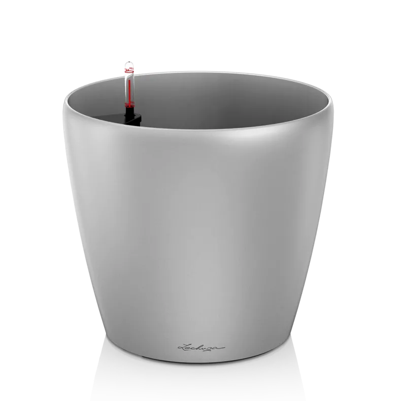 Вазон Lechuza 14608 CLASSICO 70 Cеребристый