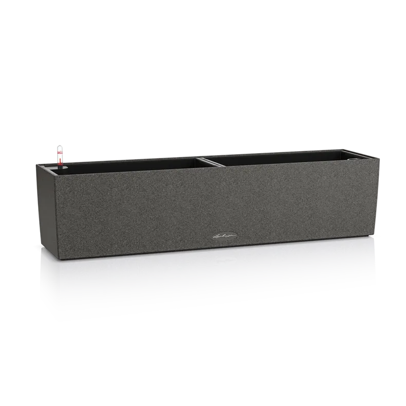 Вазон 15662 BALCONERA Stone 80 Графитово-черный