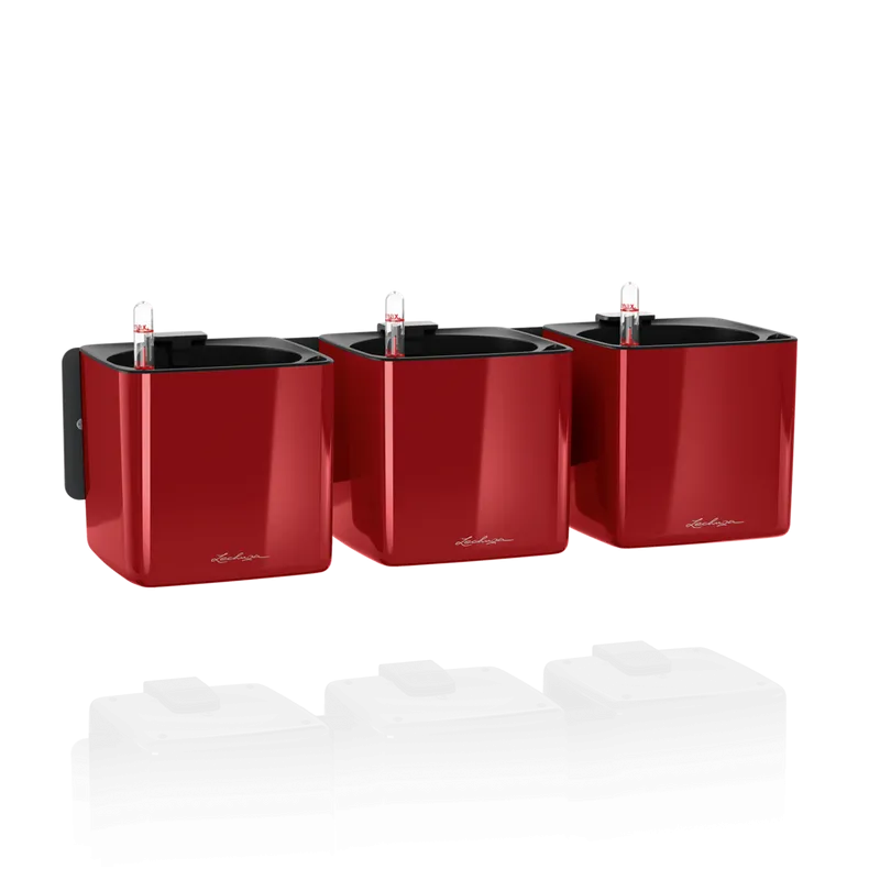 Комплект Lechuza 13525 Green Wall Home Kit Glossy Красный