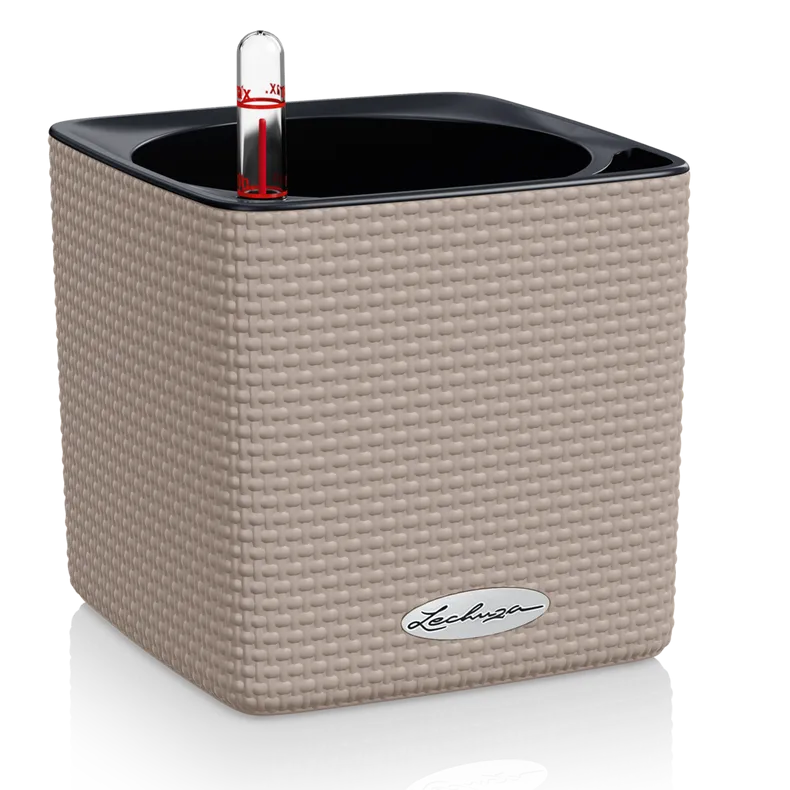 Вазон Lechuza 13478 CUBE Color 14 Песочно-коричневый