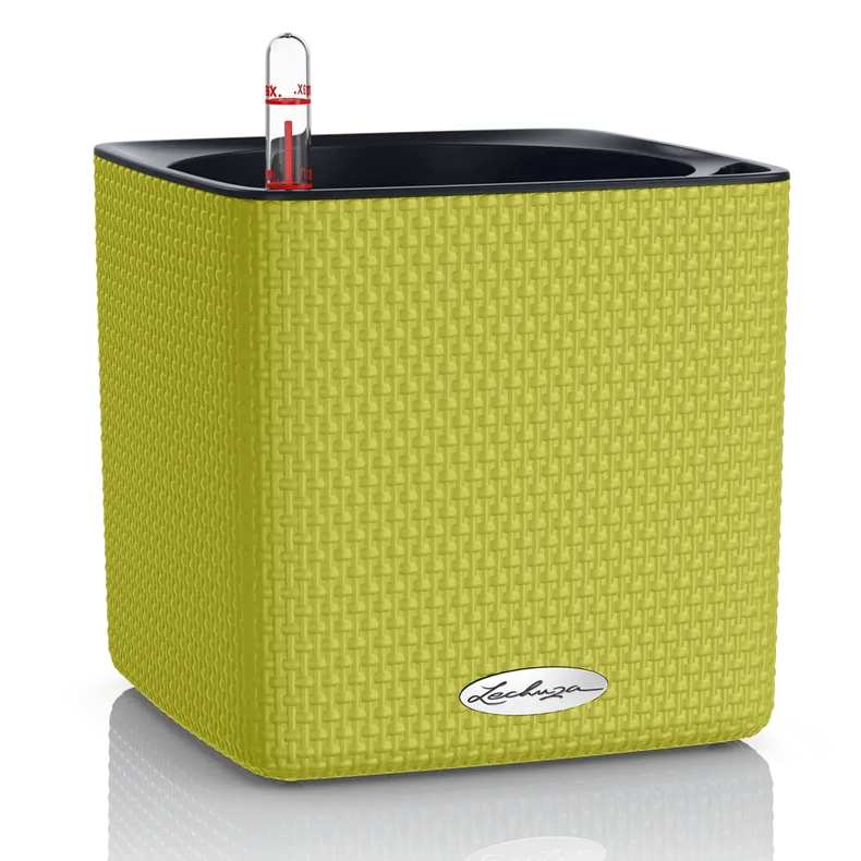 Вазон Lechuza 13585 CUBE Color 16 Зеленый