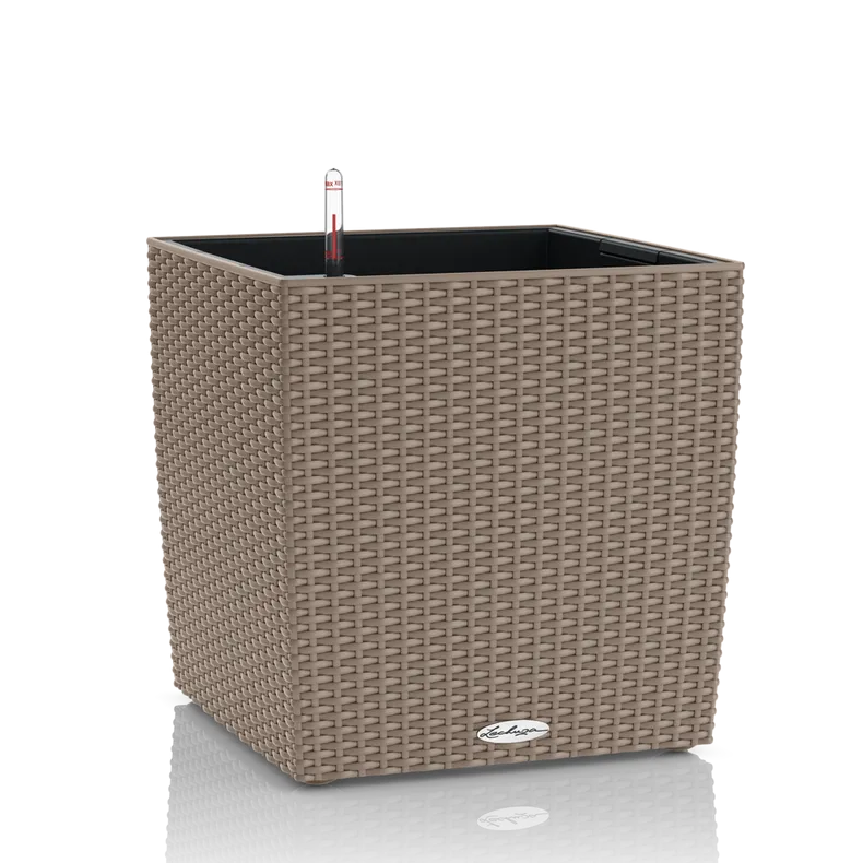 Вазон Lechuza 15356 Cottage CUBE 30 Песочно-коричневый