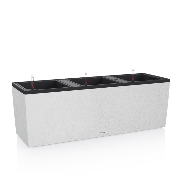 Вазон Lechuza 15047 TRIO Stone 30 кварцевый белый