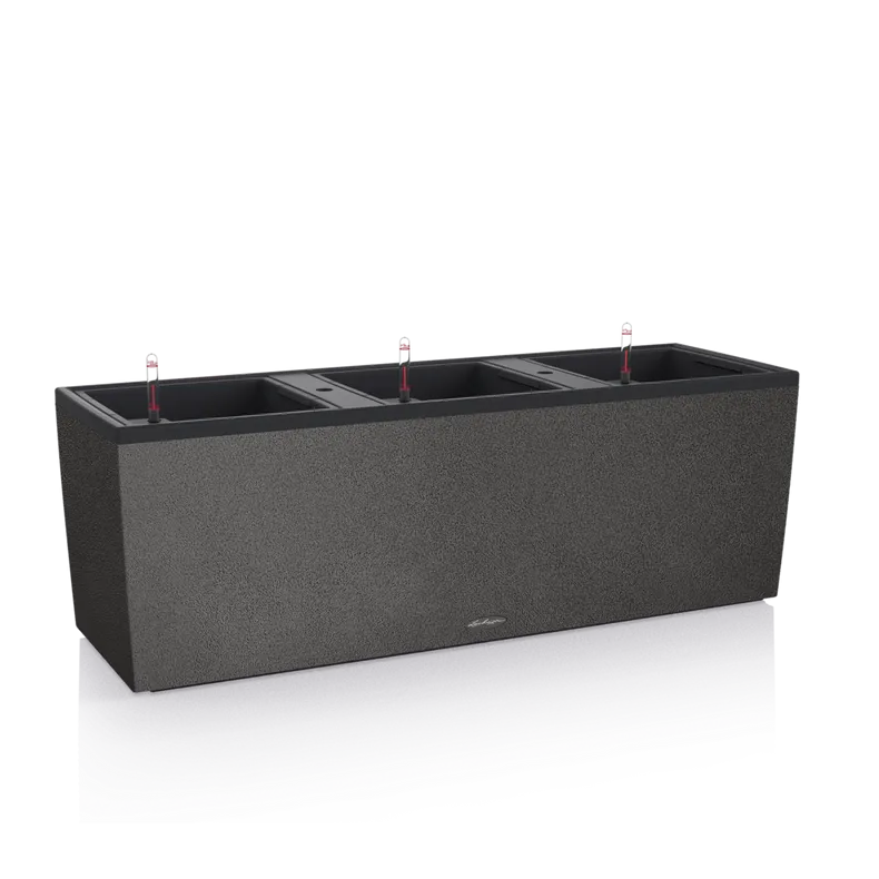 Вазон Lechuza 15046 TRIO Stone 30 графитово-черный