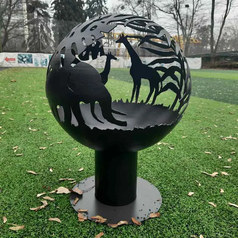 Уличный камин кострище - шар "Джунгли" 500 Prescona