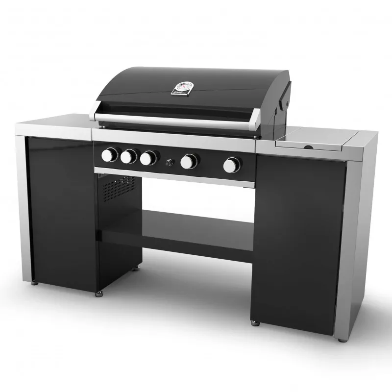 Гриль-станция GrandHall Maxim GT4 Island Set (GrandHall Maxim GT4 + тумба + боковая конфорка)