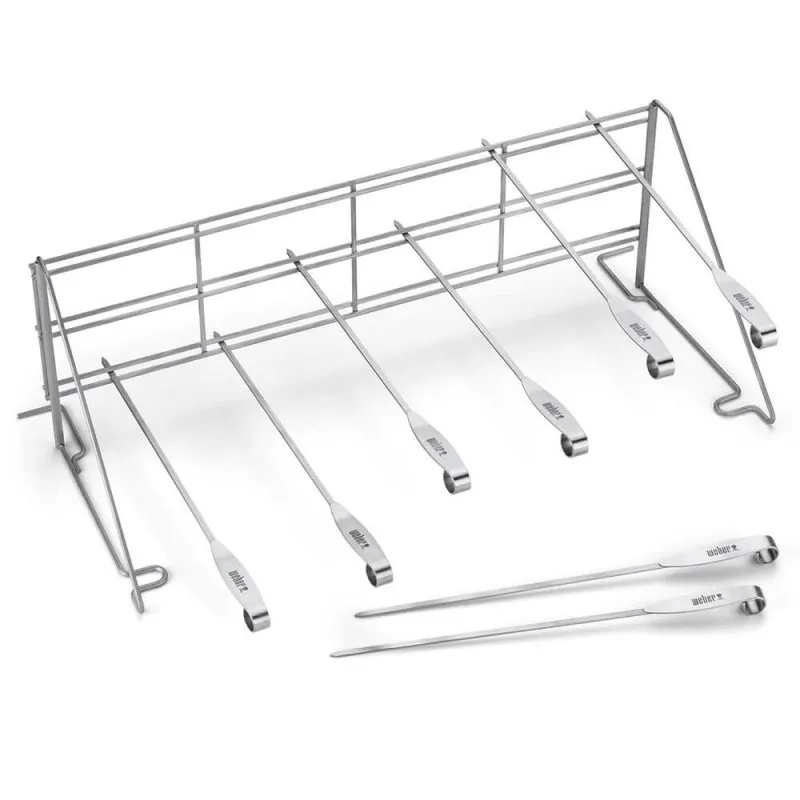 Стойка и набор шампуров Weber, 8 шт.