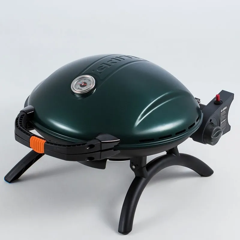 Портативный газовый гриль O-grill 800T, зеленый