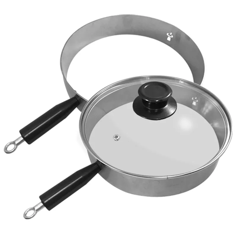 Барбекю кастрюлька без дна с крышкой Remundi, 24 см