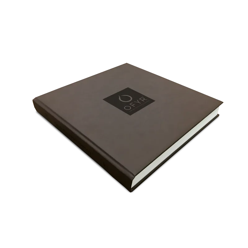 Кулинарная книга в кожаном переплете OFYR EN-DE