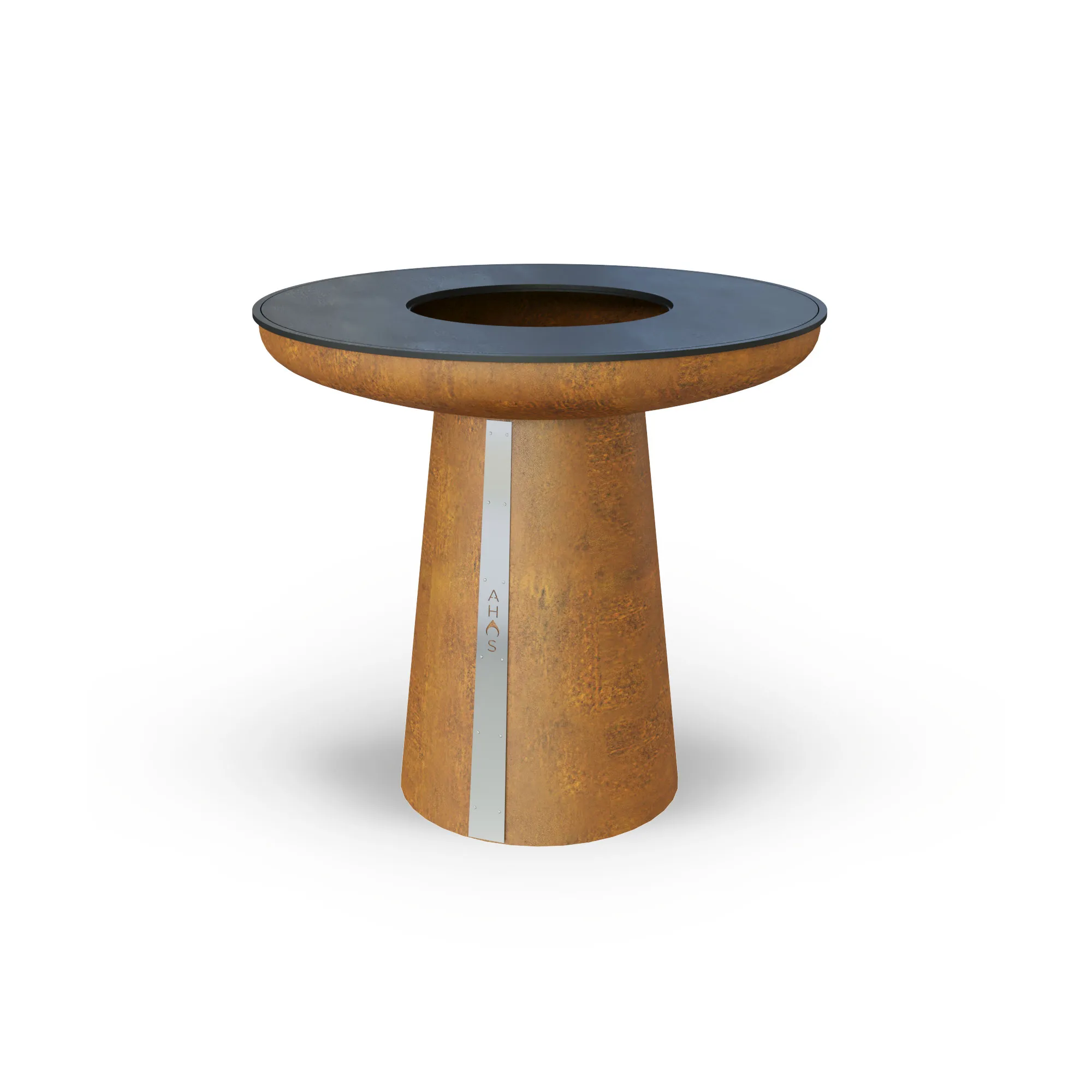 ДРОВЯНОЙ ГРИЛЬ-МАНГАЛ AHOS HIGH SPHERE РЖАВЫЙ