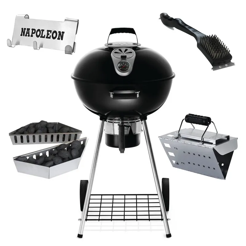 Вугільний гриль Napoleon 57 см у комплекті