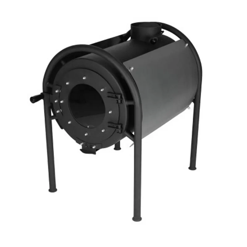 Печь отопительная с серебряным кожухом Daddy Smoke Modern