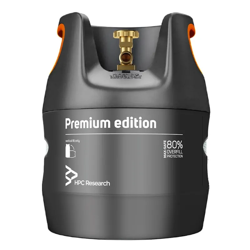 Композитный газовый баллон HPC Research 12,7л с отсекателем