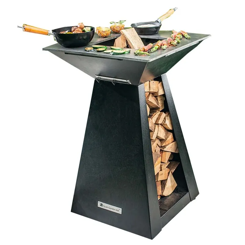 Дровяной гриль-очаг Quan Quadro Basic Small Carbon
