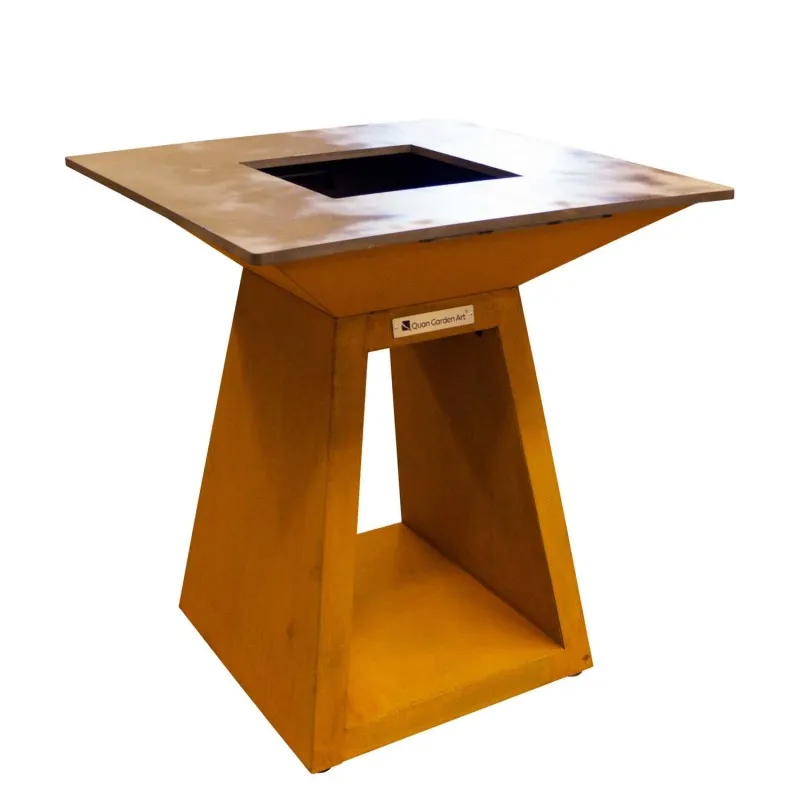 Дровяной гриль-очаг Quan Quadro Premium Medium Corten