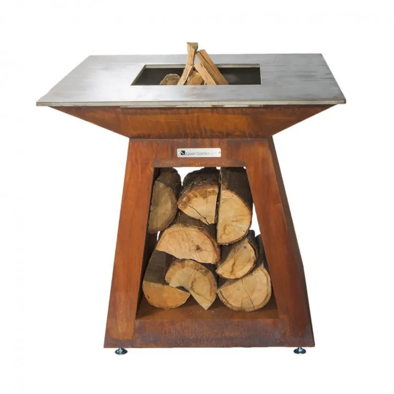 Дровяной гриль-очаг Quan Quadro Premium Large Corten