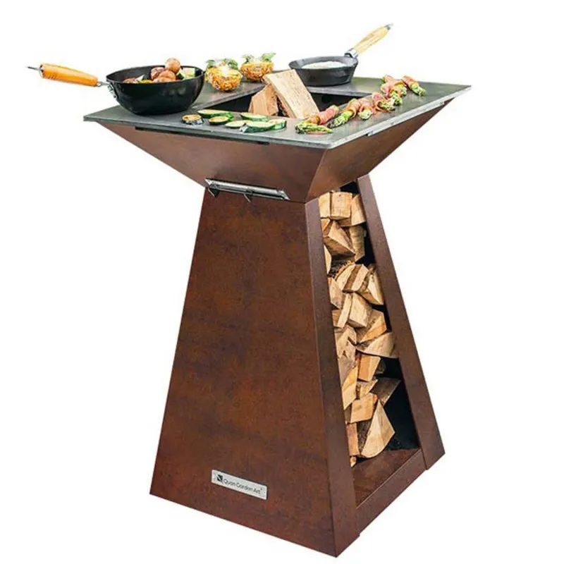 Дровяной гриль-очаг Quan Quadro Basic Small Corten