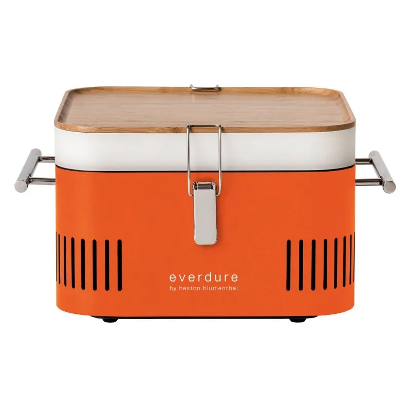 Портативный угольный гриль Everdure Cube, оранжевый