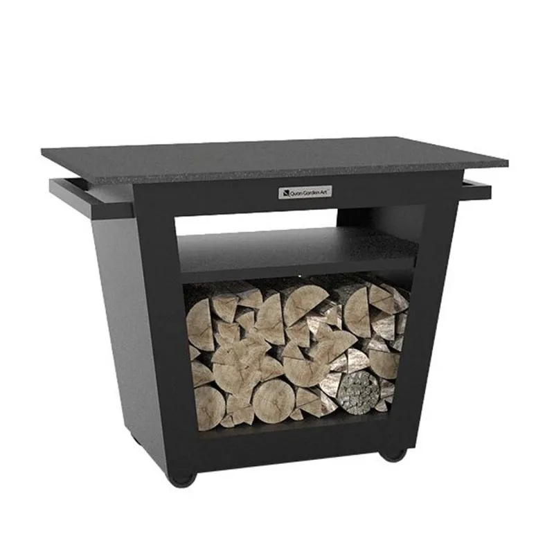 Стол со столешницей из гранита Quan Large Carbon