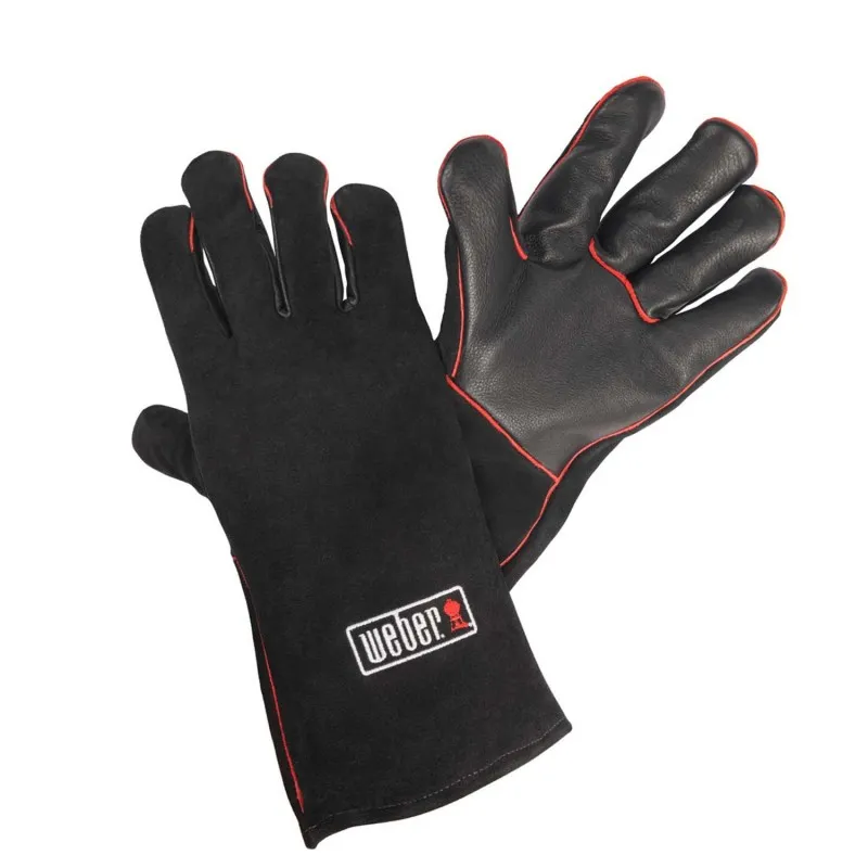 Кожаные жаропрочные перчатки для гриля Weber